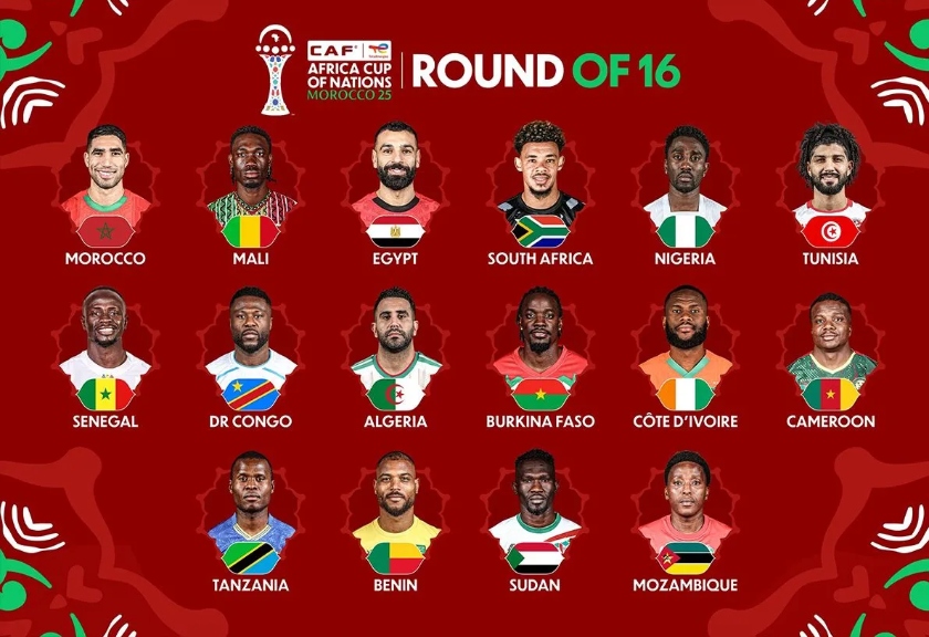 Daftar tim lolos ke babak 16 besar Piala Afrika 2025