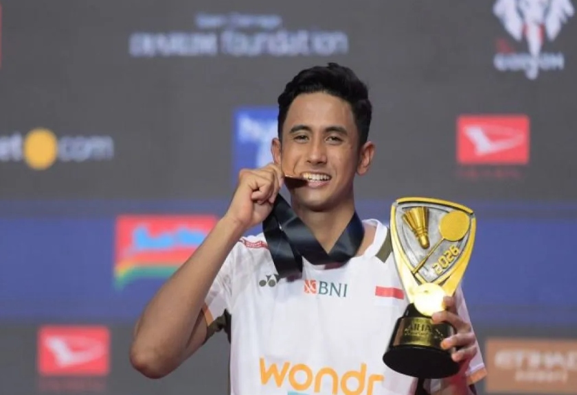 Pebulu tangkis tunggal putra Indonesia Alwi Farhan