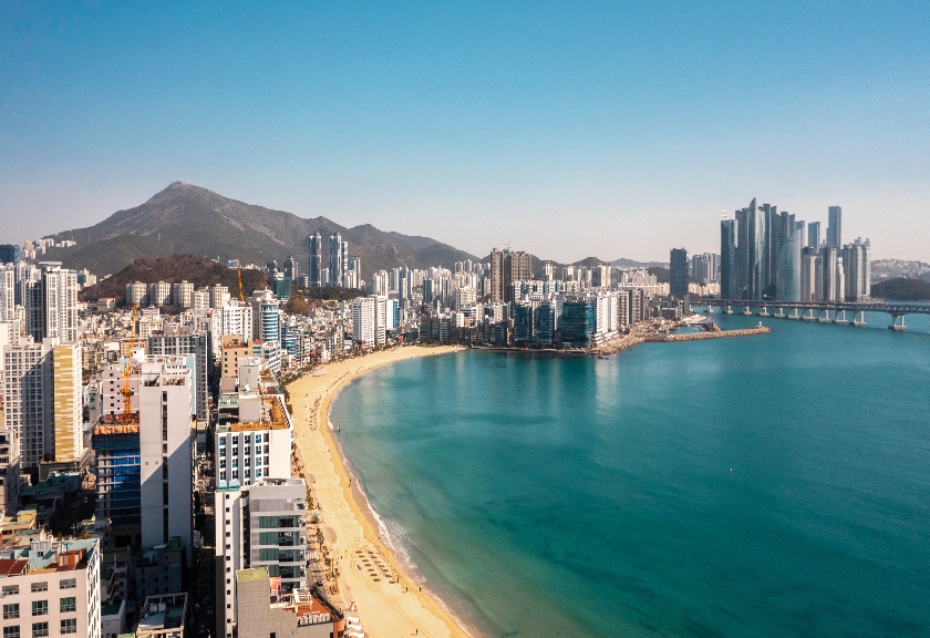 Pantai Gwangalli di Busan, Korea Selatan