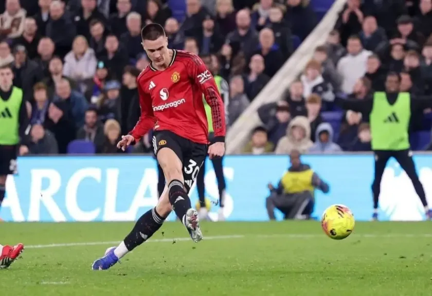 Penyerang Manchester United Benjamin Sesko. premierleague.com/Antaranews