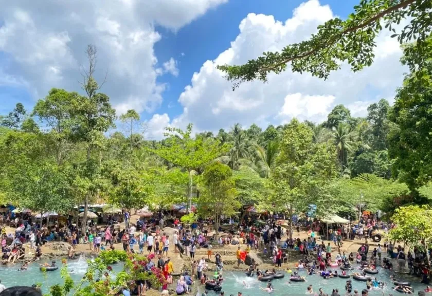 Kawasan wisata Way Tebing Cepa 