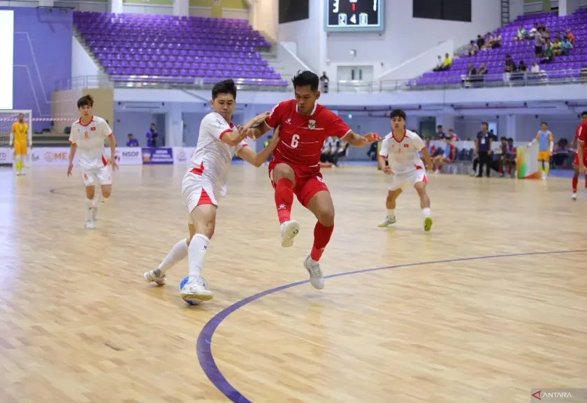 Timnas futsal Indonesia melawan Vietnam 