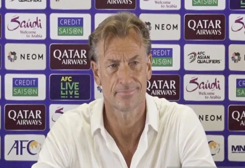 Pelatih timnas Arab Saudi Herve Renard 
