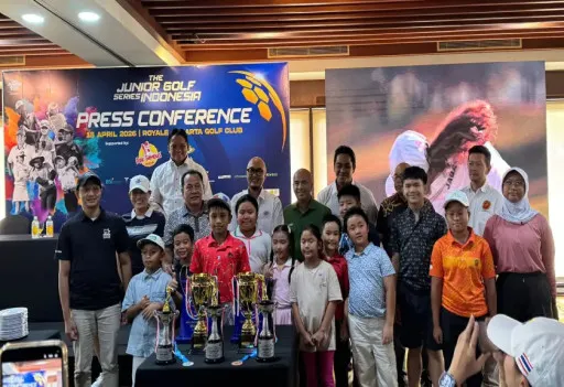 Pressconpres The Junior Golf Series (JGS) Indonesia di Royale Jakarta Golf Club.