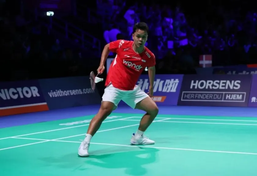 Tunggal putra Indonesia Anthony Sinisuka Ginting 