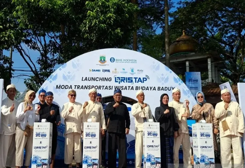Peluncuran QRIS tap moda transportasi wisata budaya Badui 