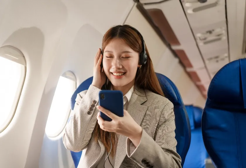 Video call di pesawat