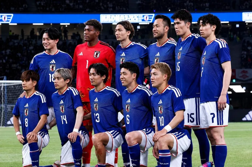 Skuad Samurai Biru jelang laga pemanasan Piala Dunia 2026 kontra Islandia di Stadion Nasional Jepang, Tokyo, 