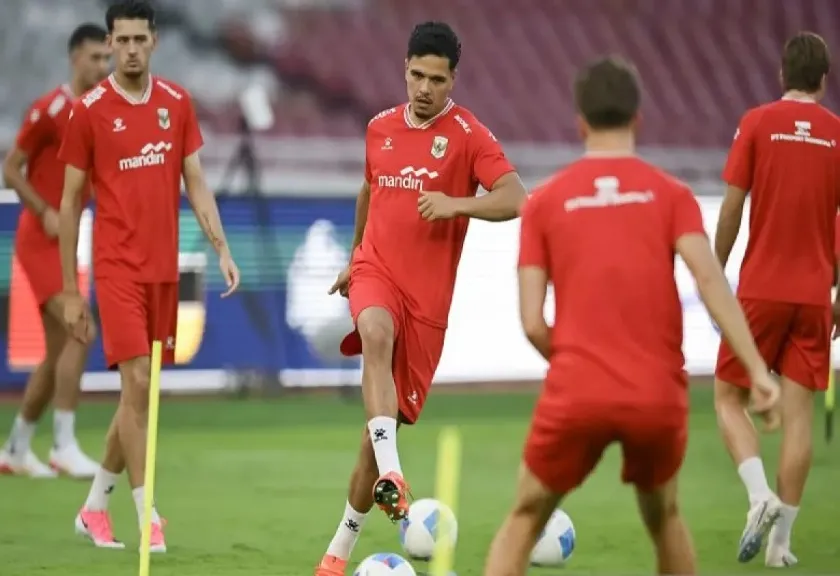 Latihan resmi Timnas Indonesia 