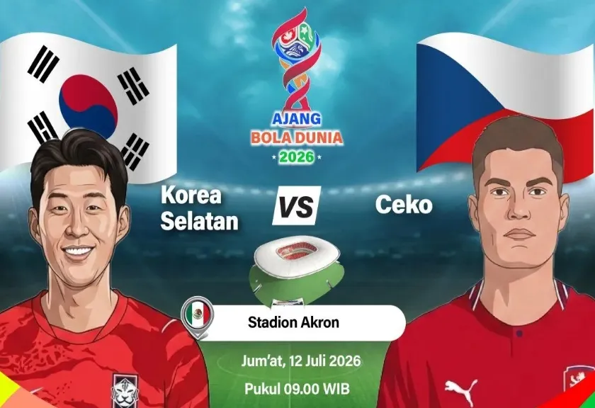 Korsel mengalahkan Rep Ceko 2-0 pada laga fase Grup A Piala Dunia 2026. 