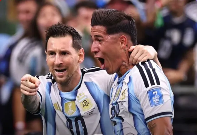 Penyerang Timnas Sepak Bola Argentina Lionel Messi