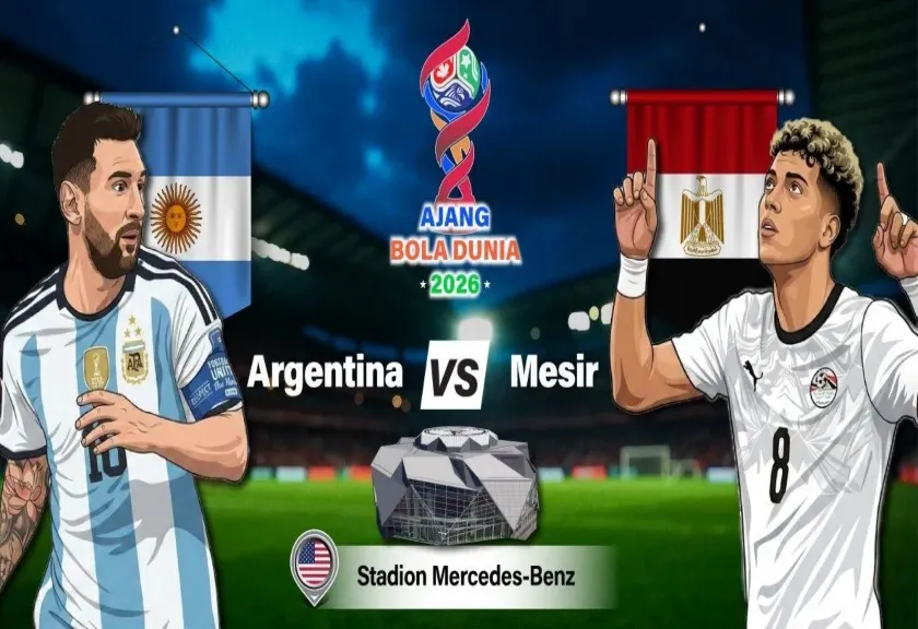 Pertandingan Argentina melawan Mesir