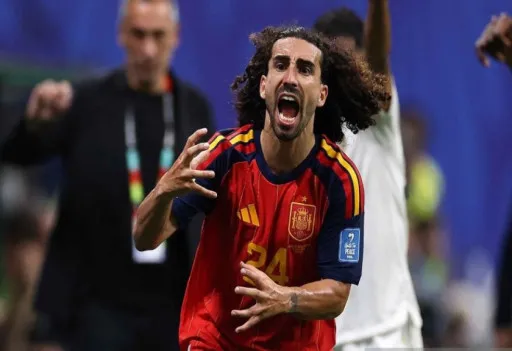 Arsip - Bek timnas sepak bola Spanyol Marc Cucurella