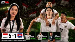MITCHELL BAKER HATTRICK! Timnas Indonesia Bungkam Kamboja 5-1 