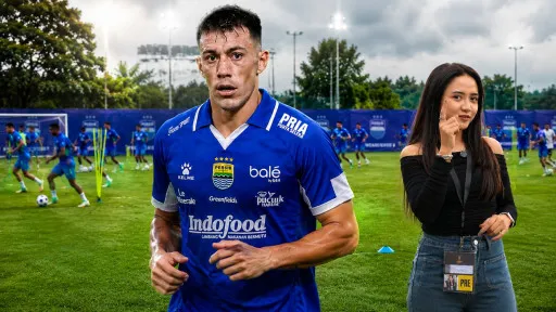 Mariano Peralta Curi Perhatian di Latihan Persib Jelang Piala Presiden 