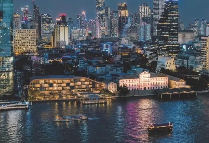 Bangunan bersejarah Custom House di Bangkok, Thailand 