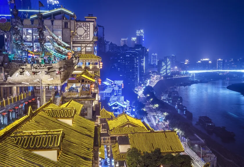 Pesona Kota Chongqing, China.