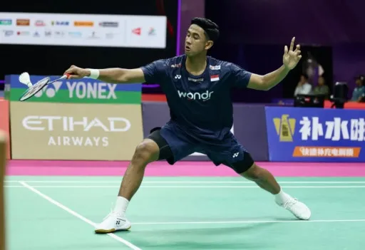Tunggal putra Indonesia Alwi Farhan 