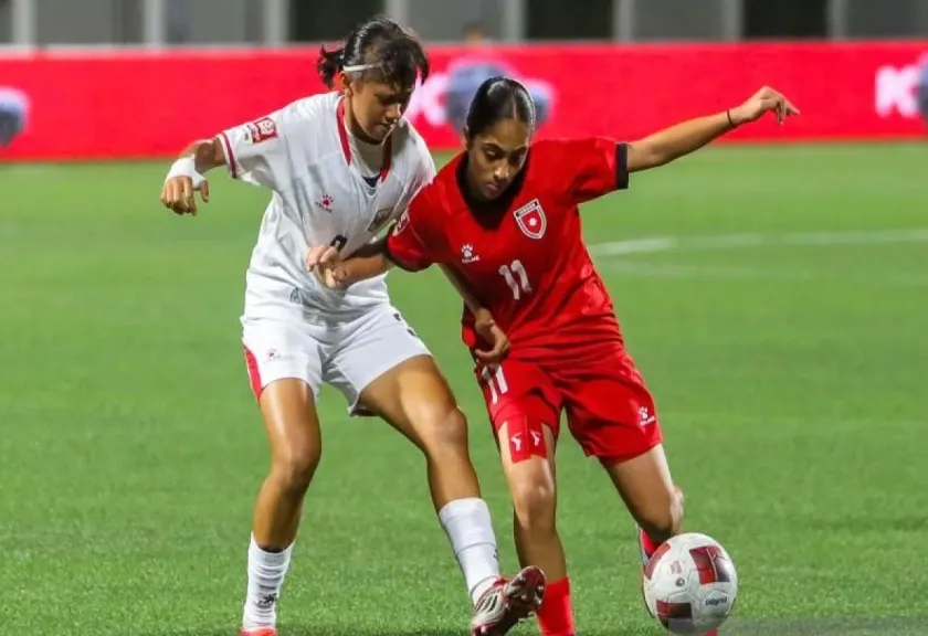 Laga Timnas Putri U16 Putri Nusantara melawan Timnas Putri U16 Yordania