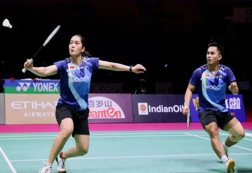 Arsip - Ganda campuran Indonesia Amri Syahnawi/Nita Violina Marwah