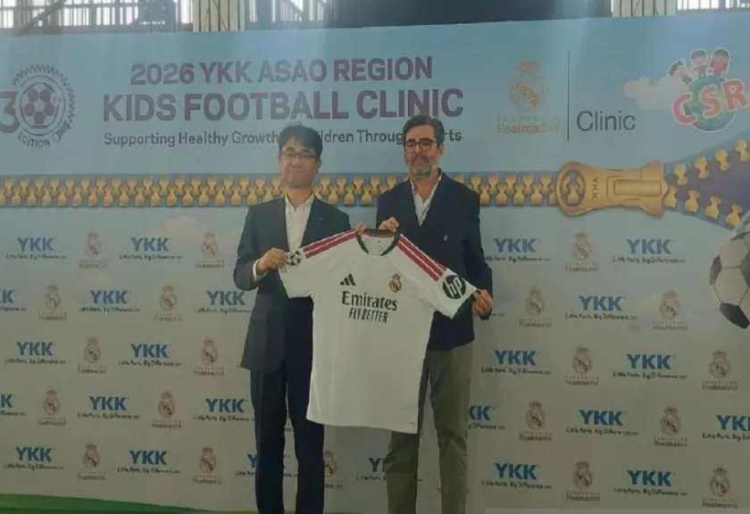Konferensi pers YKK ASAO Kids Football Clinic di The Arena British School Jakarta