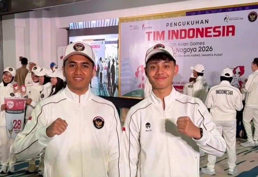 Dua atlet menembak, Kanurian Al-Ghozi dan Anang Febrian