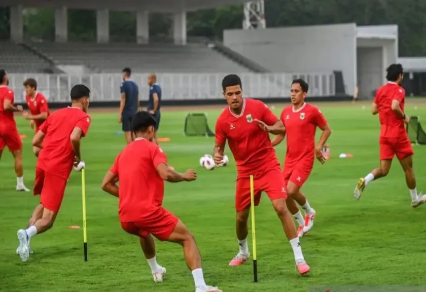 Sesi latihan Timnas Indonesia di Stadion Madya, Senayan, Jakarta