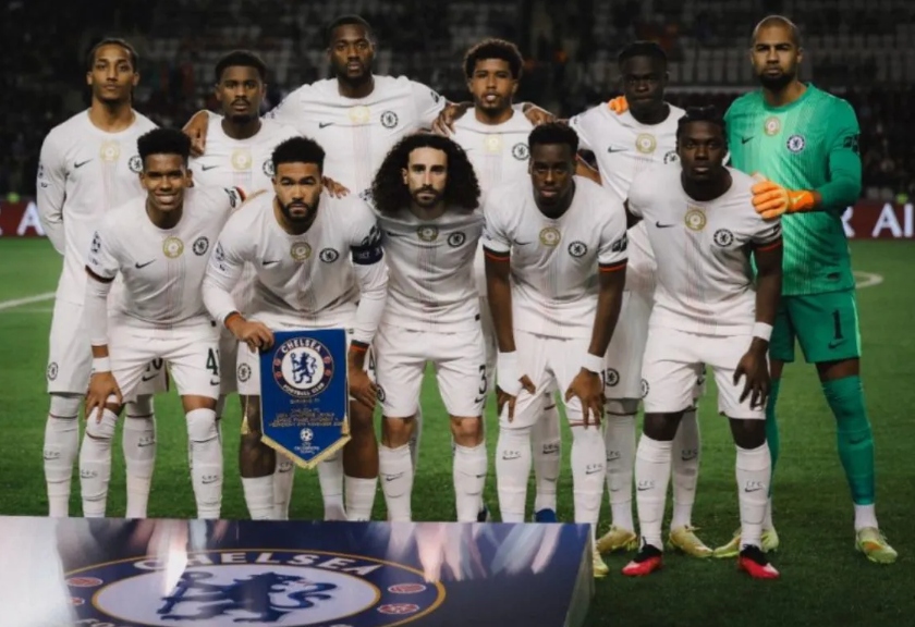 Skuad Chelsea saat imbang melawan Qarabag dalam lanjutan Liga Champions UEFA 2025/2026.